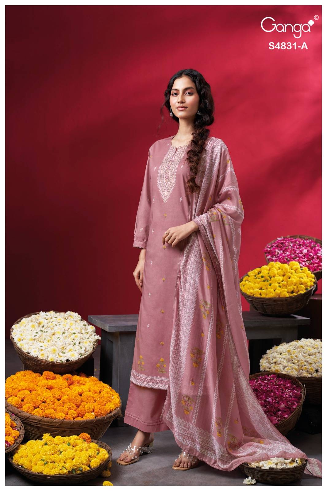 IRAMIKA 4831 By Ganga Fashion Stylish Beautiful Colourful COTTON Dresses At Wholesale Price